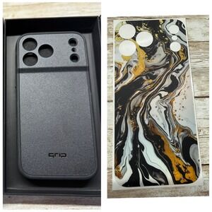 dbrand Grip Case Matte Black iPhone 17 Pro Max White Marble Skin New Open Box